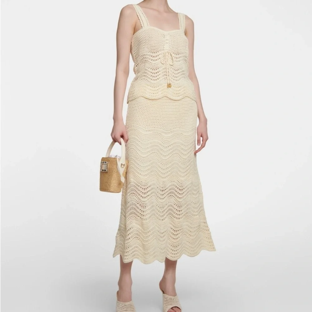 Rachel Zoe Cream Knit 2 Piece - Picture 2 of 9